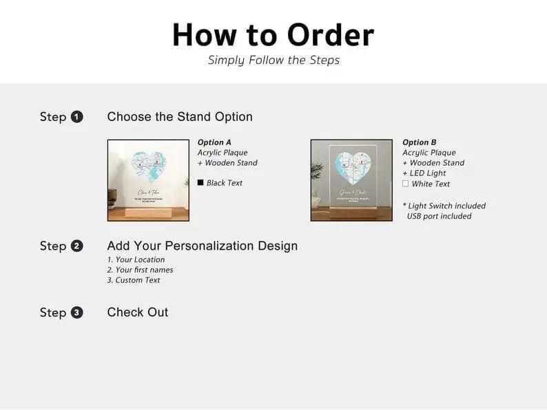 Long Distance Relationship Gift LED - Image 2